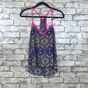 Vizio Colorful Aztec Design Tank Top